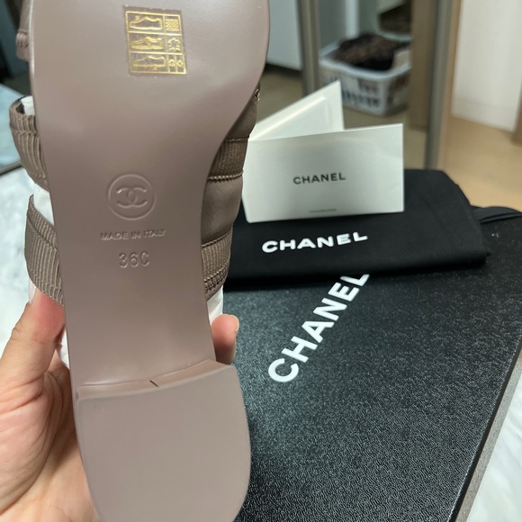 Brand new, never worn Chanel Sandals. This color is not available in the USA. - Picture 6 of 8